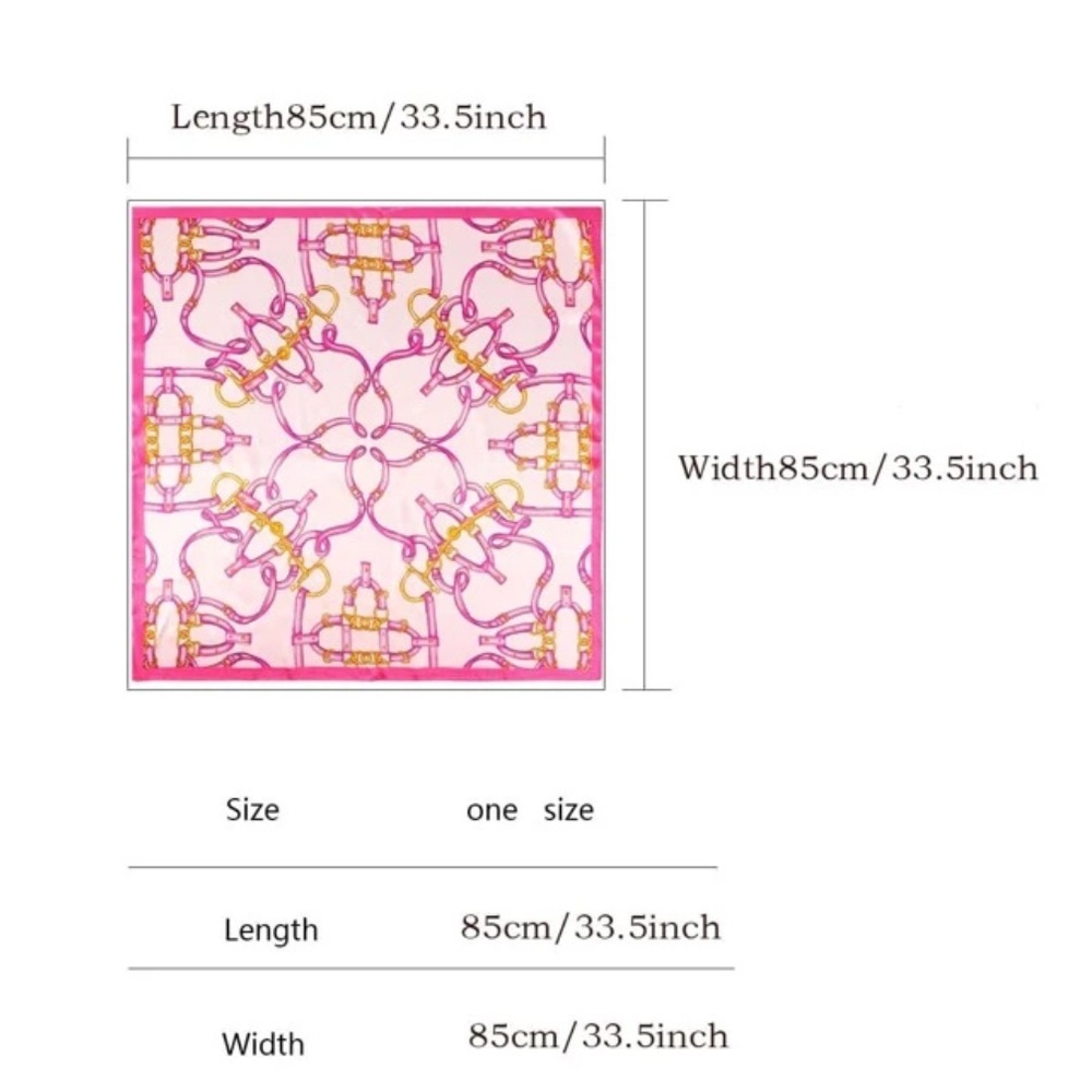 Pink and Gold Women's Scarf - Picture 4 of 6